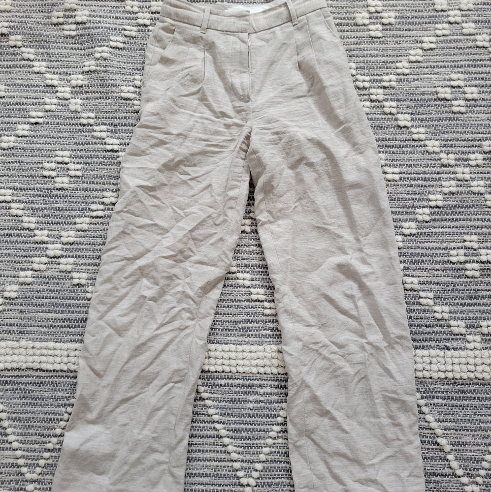 Aritzia effortless linen pant 4